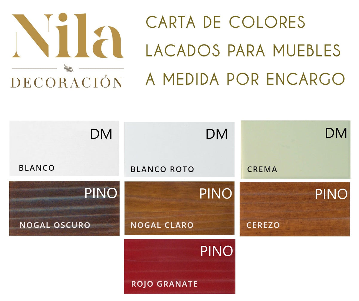 Mueble zapatero de madera, con dos portones para calzado. – Nila Decoración