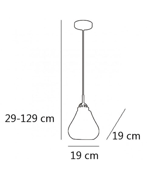 Lámpara de techo colgante, modelo Capri cromo.